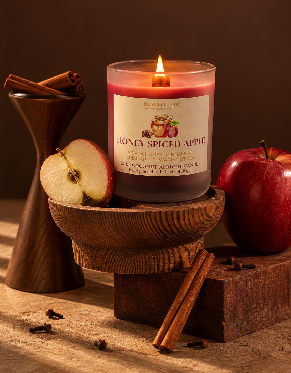 12 Oz Honey Spiced Apple Fall Candle