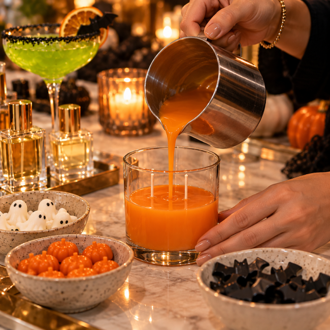 Halloween Candle Pour Party