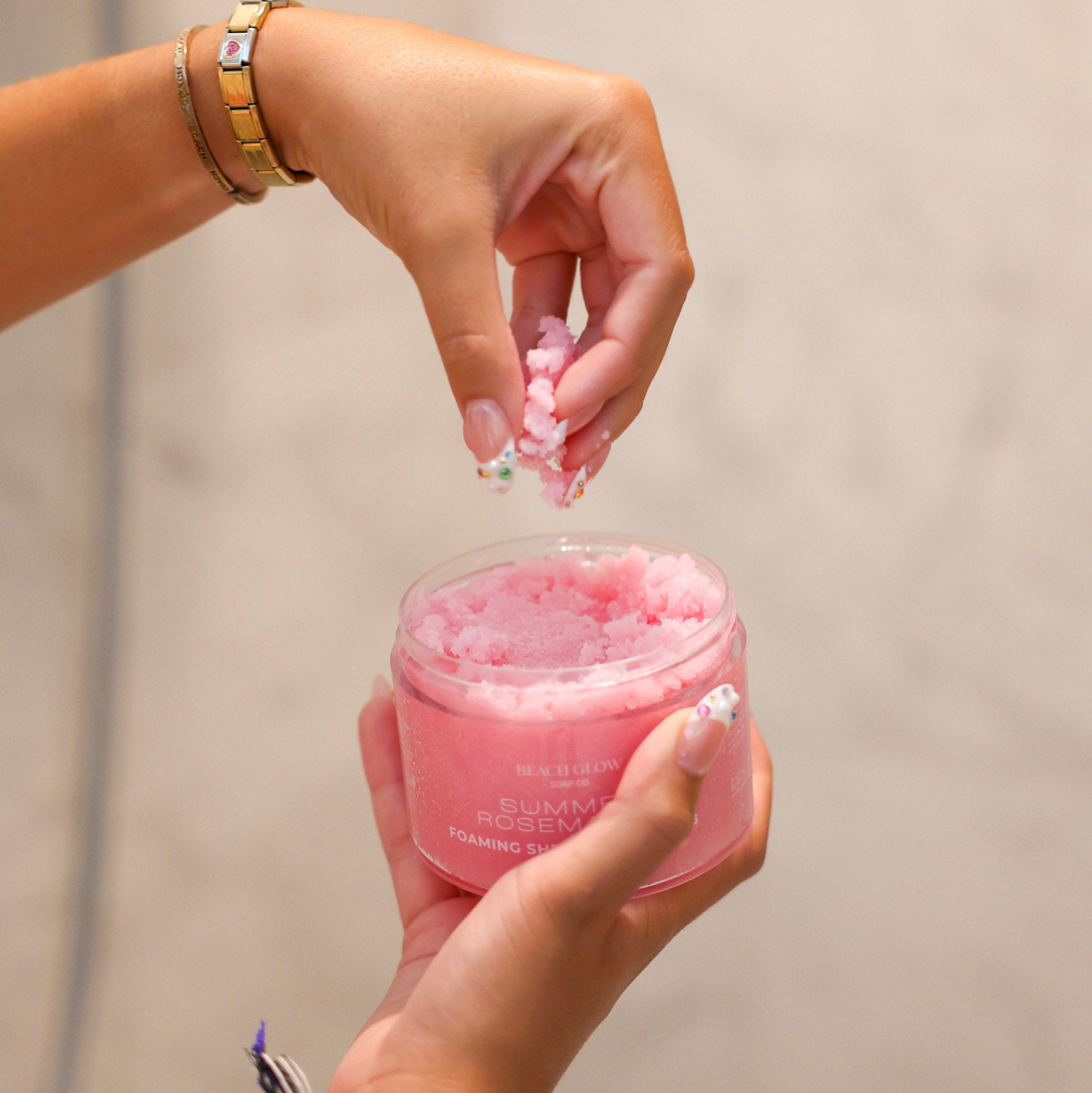 Summer Rosemance Foaming Shea Sugar Scrub