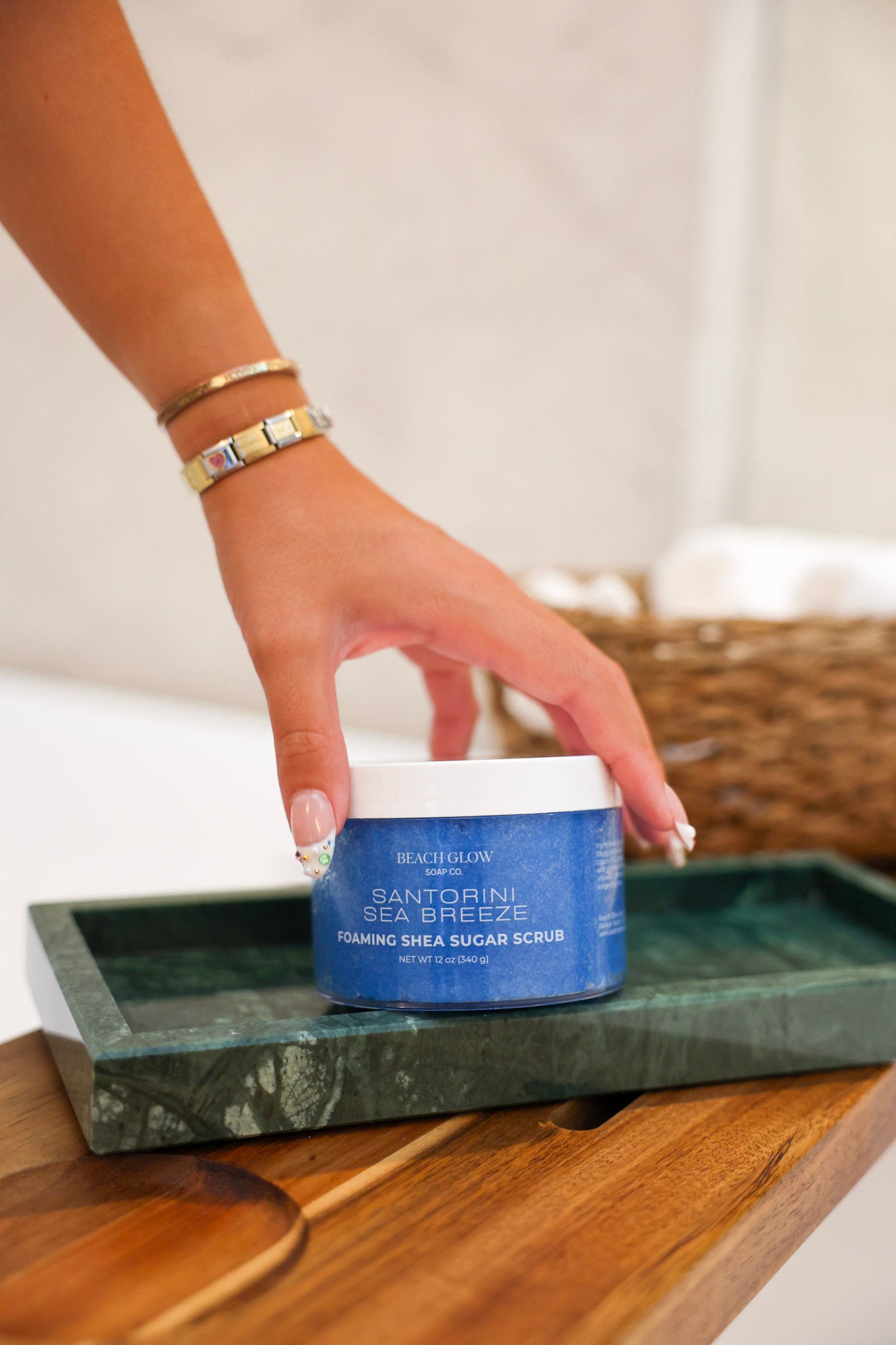 Santorini Sea Breeze Foaming Shea Sugar Scrub